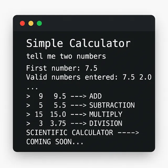 Simple calculator