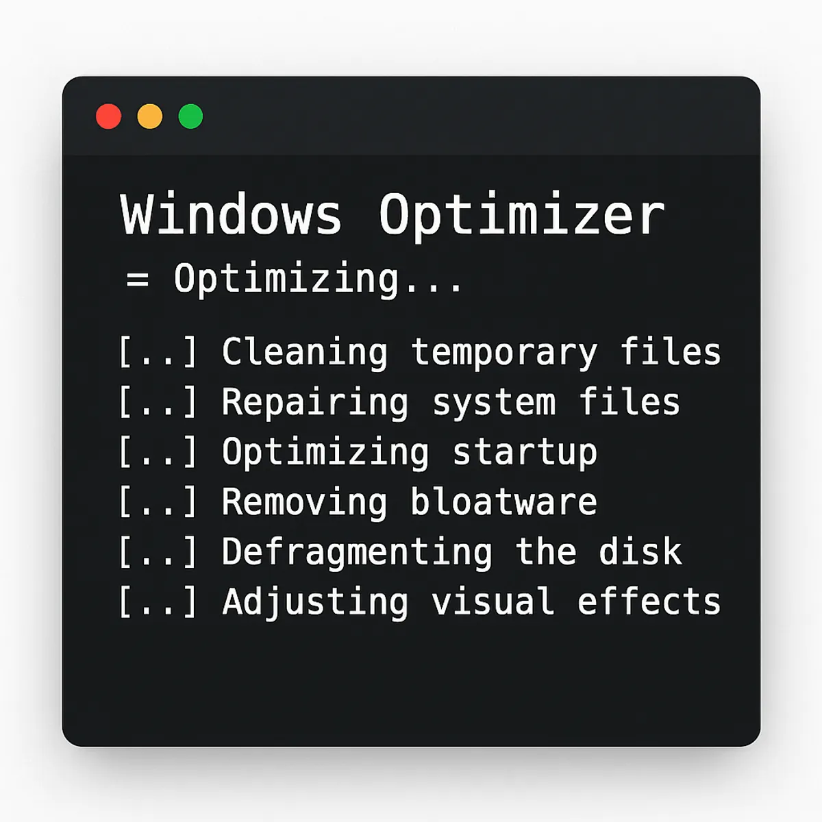 Windows Optimizer